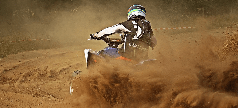 A guy who got financing for a Kawasaki ATV.