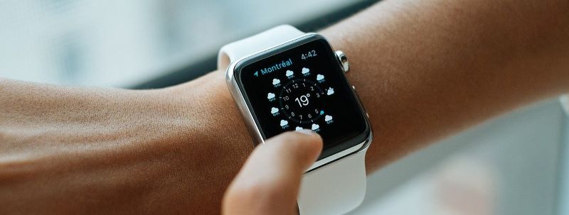 A smart watch purchased with electronics financing.