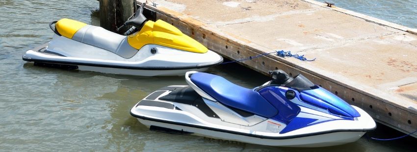 A jet ski purchased with financing.