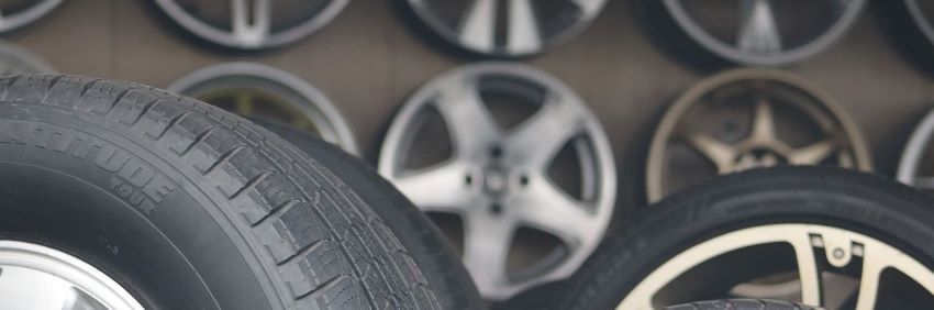 Tires and wheels that have been balanced.