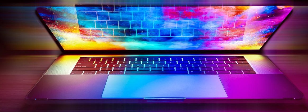 A MacBook Pro computer purchased with bad credit financing.