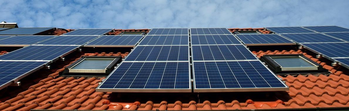 A solar panel purchased with financing.