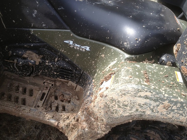 Side of a Polaris ATV.