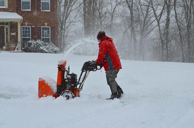 Snow blower purchased with a loan.