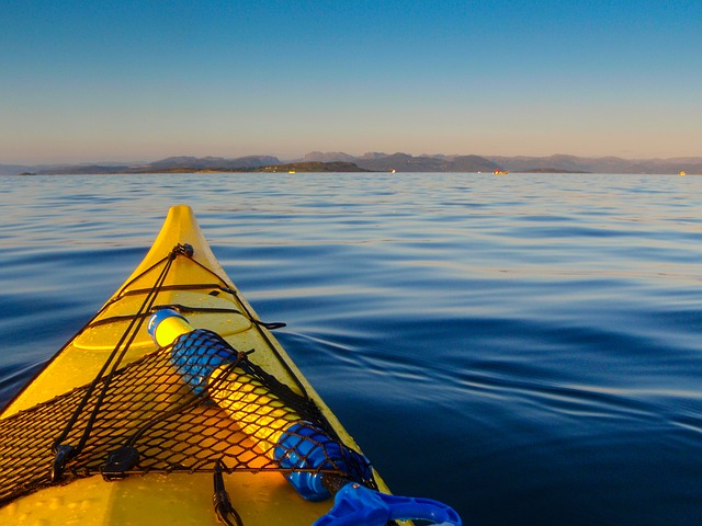 Kayak on the water.