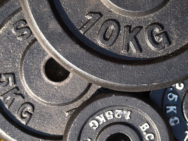 Olympic weights for a weight bench