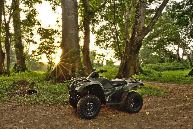 Yamaha ATV getting muddy.