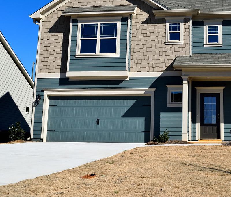 New garage door purchased with financing.
