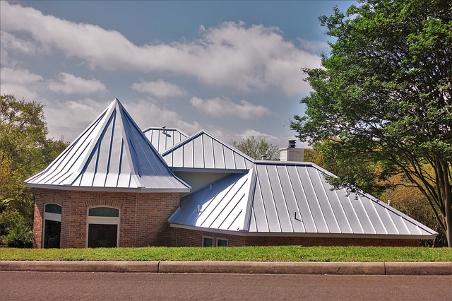 A new metal roof bought with a loan.