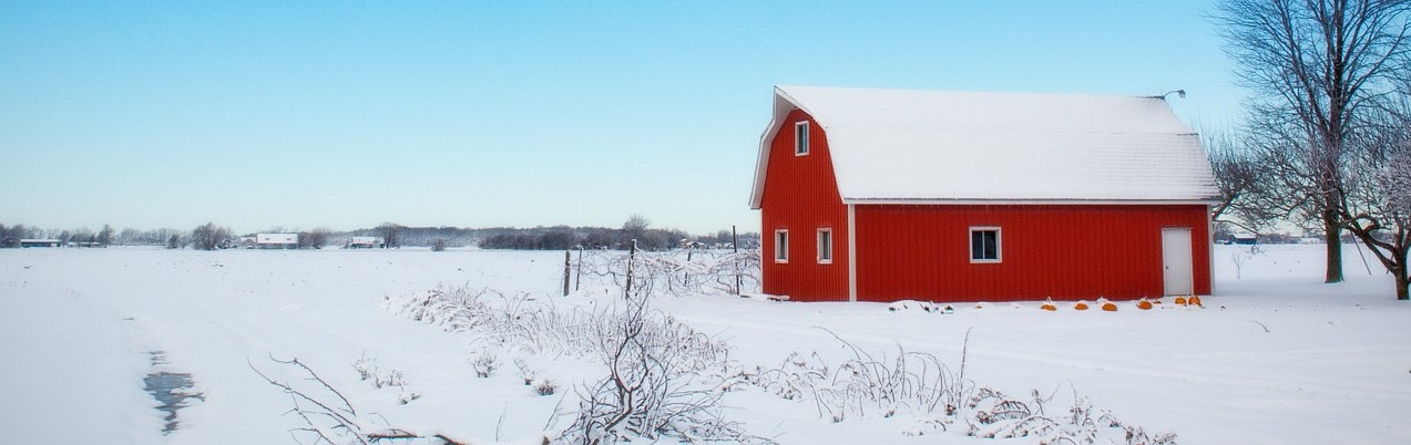 A pole barn paid for with bad credit financing.