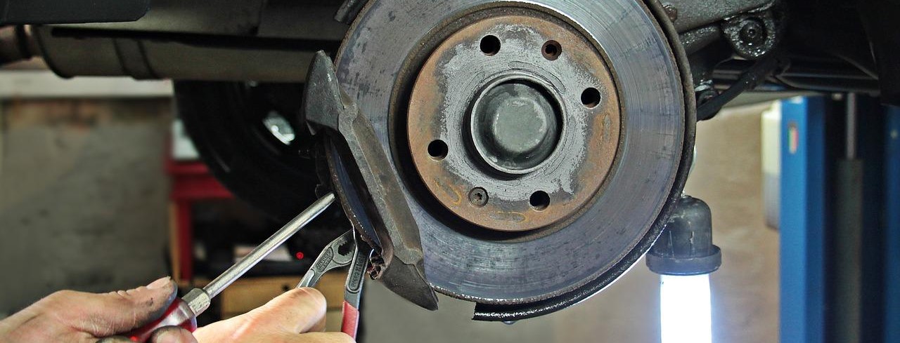 Auto repair work being done.