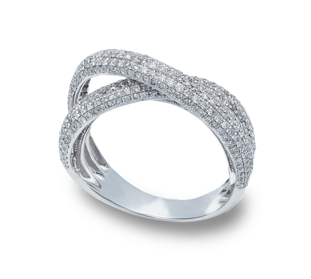 Wedding ring purchased with a loan.