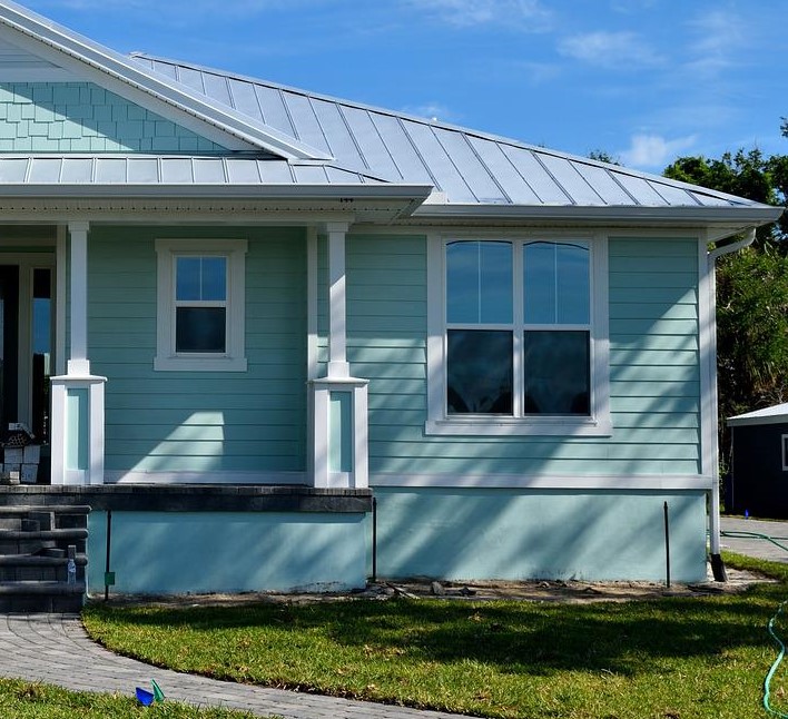 A house with replacement windows.