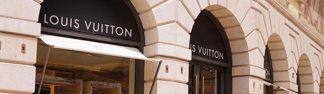 A storefront for Louis Vuitton.