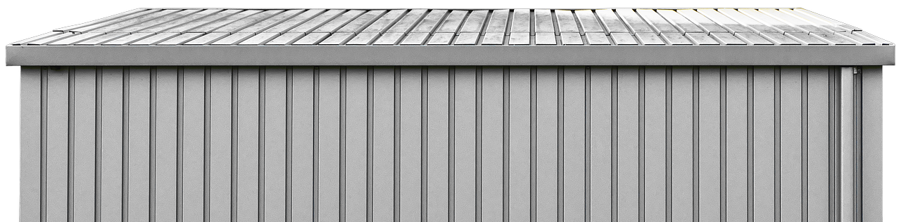 A metal building purchased with a loan.
