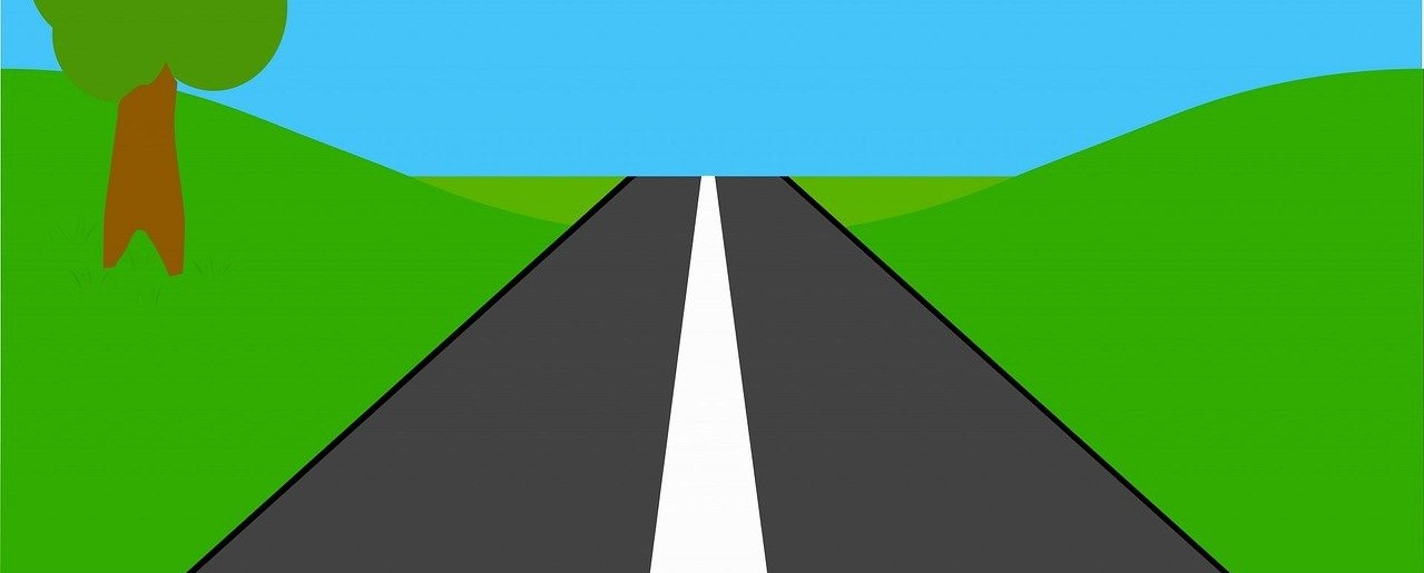 Open road to drive a Polaris on.
