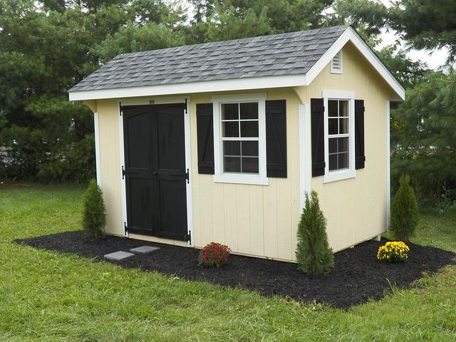 A storage shed paid for with bad credit financing.