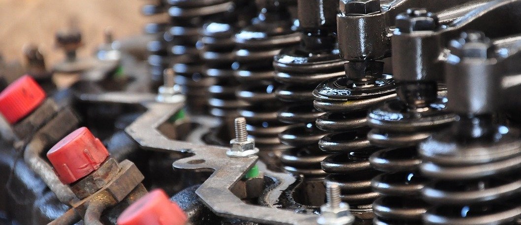 Inside of an engine.