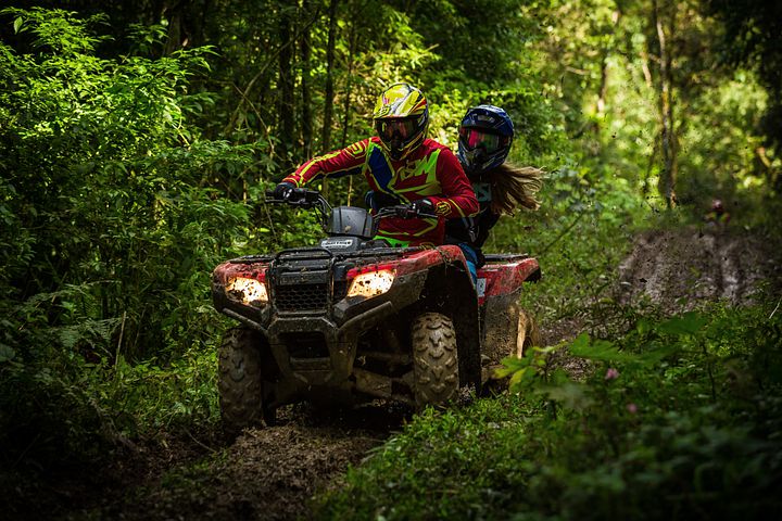 A Quad bike purchased with financing for bad credit.