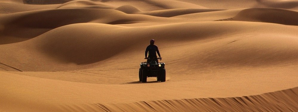 ATV on the sand.