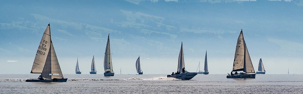 Sailboats possibly paid for with financing.