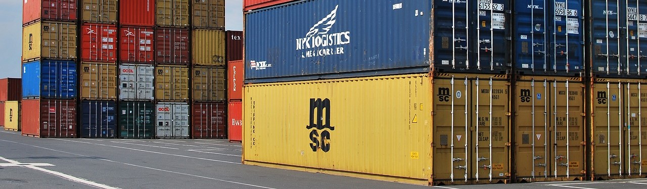 Container homes in the making.