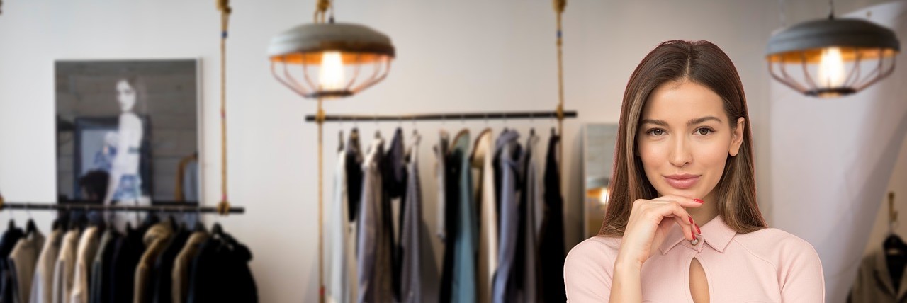 Woman who started a company with a loan.